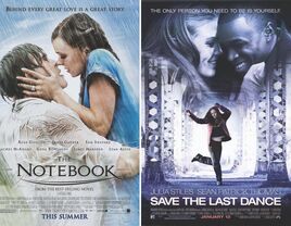 Collage of "The Notebook" & "Save the Last Dance"