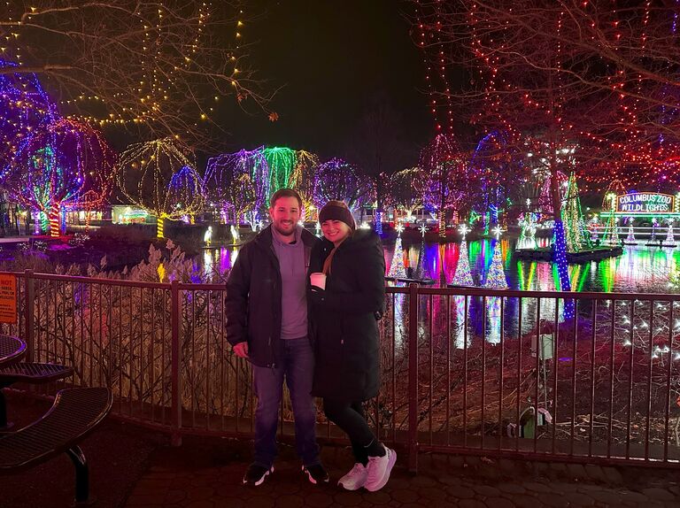 Christmas lights at the Columbus Zoo 