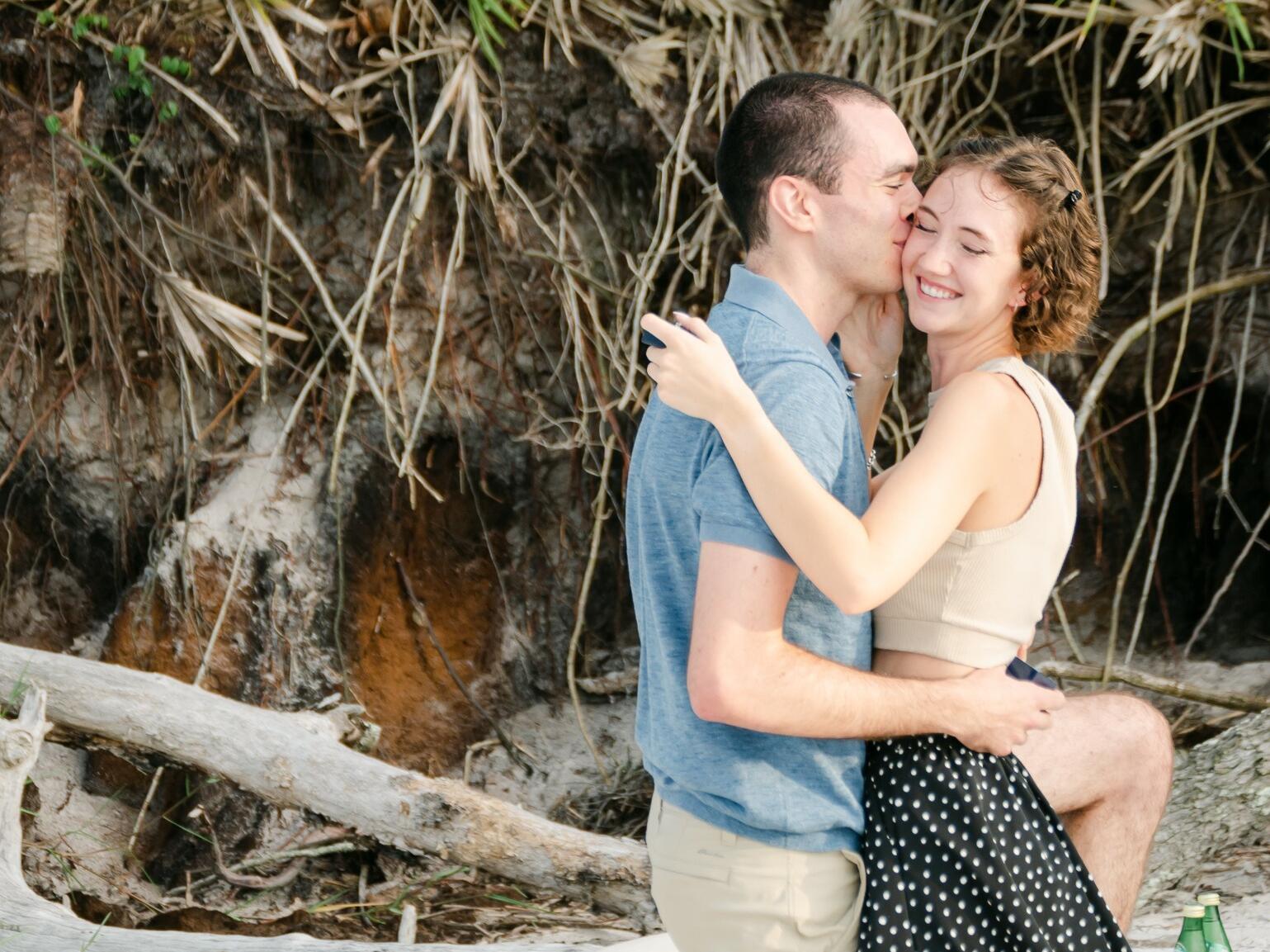 The happy couple gets engaged!
