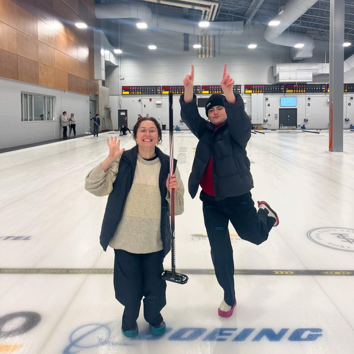 First curling game win!