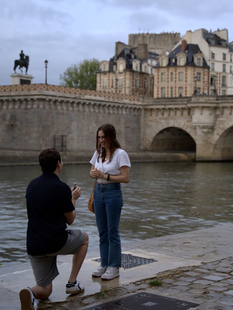 we got engaged in Paris!