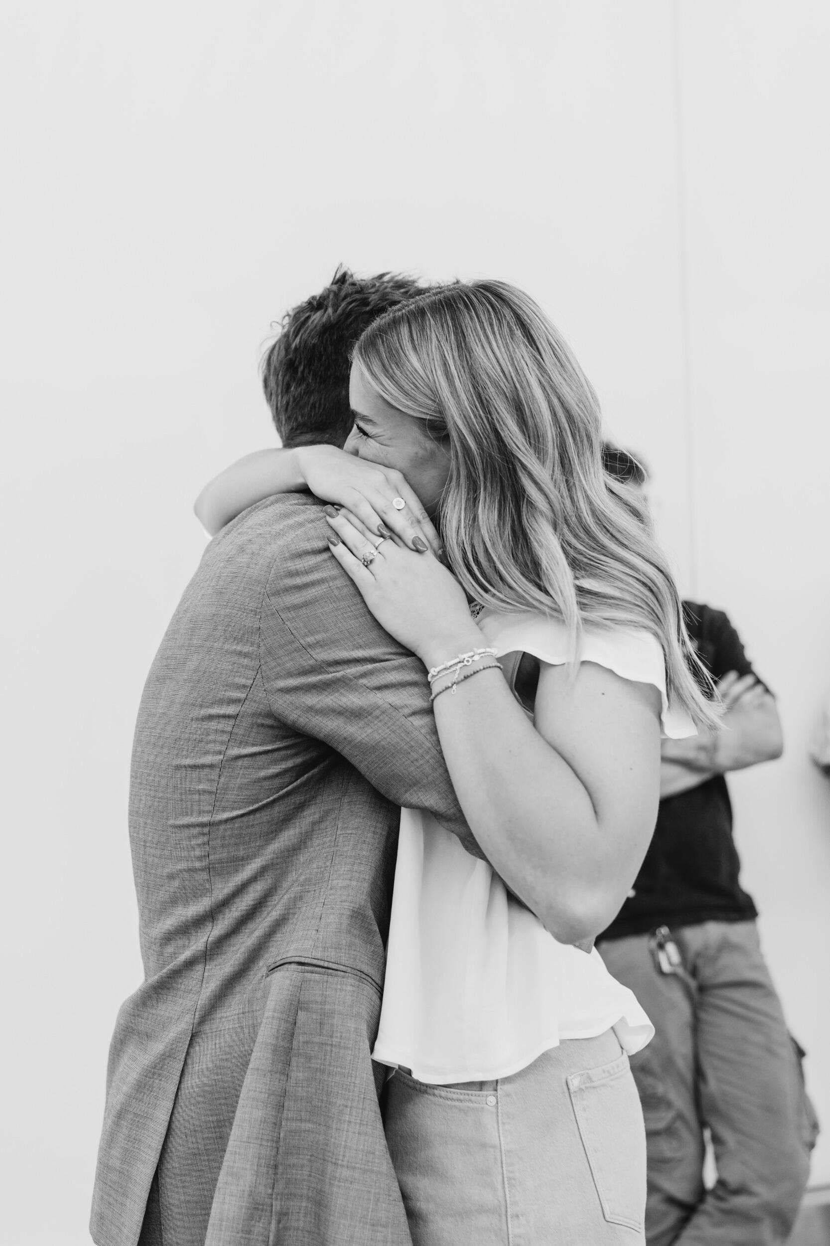 Branson returned home from his mission, and the two were finally reunited- never to be separated again.