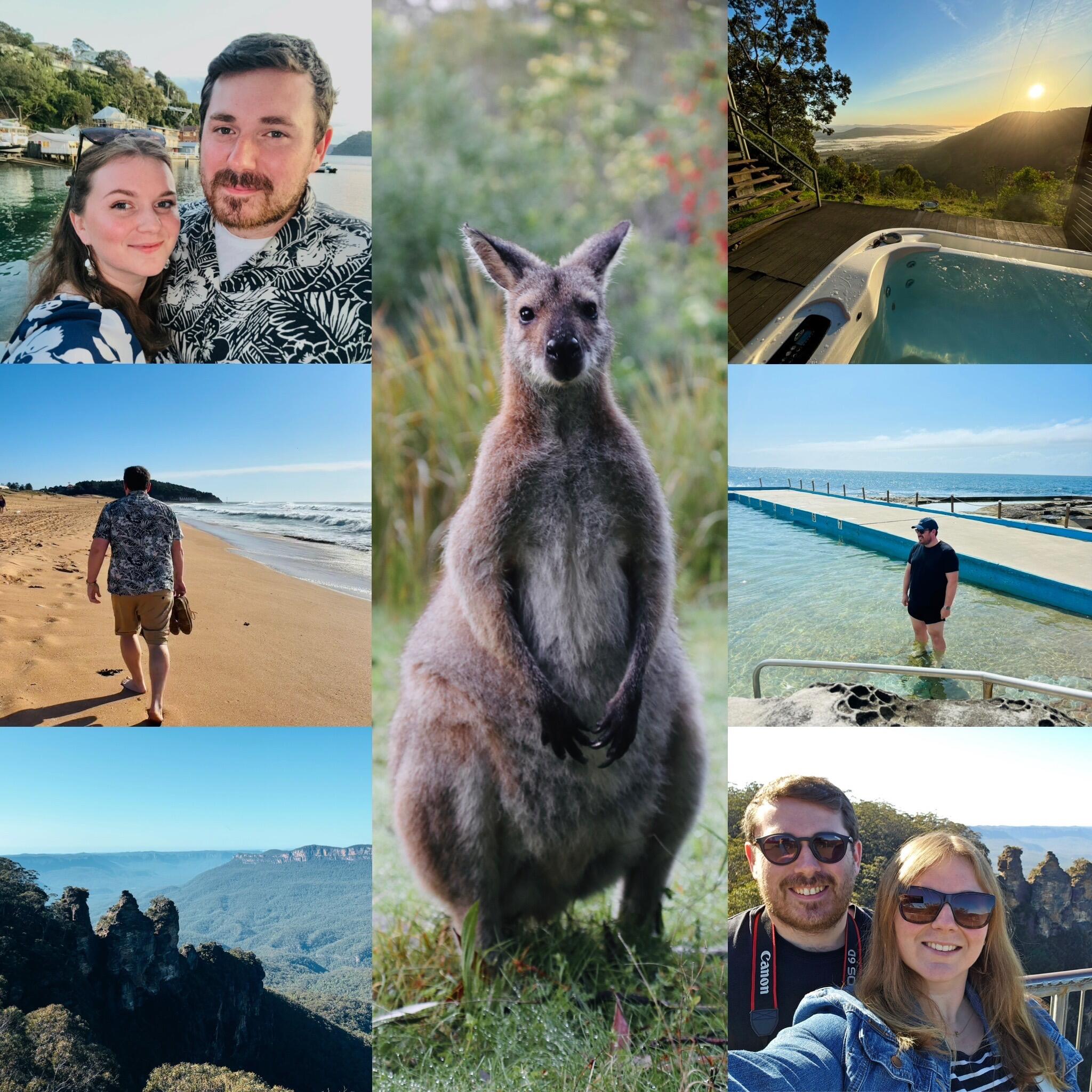Australia! Exploring New South Wales beaches, the Hunter Valley wine region and meeting wild wallabies at a mountain wilderness reserve 🦘