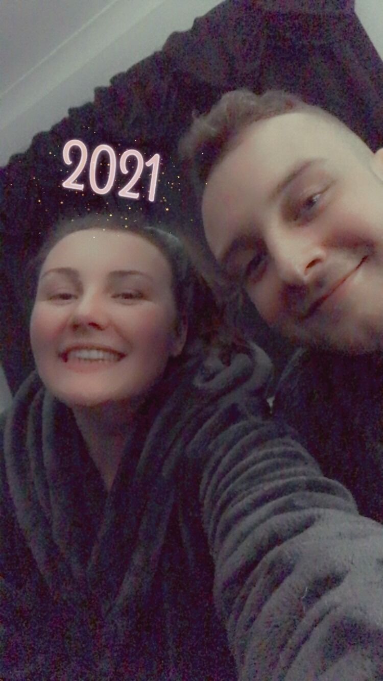 The couples first New Years.
Amelia and Nathan spent their first New Years together at the Leonard Household eating Chinese food and doing facemasks, watching the fireworks at midnight with Nathans loving family.
