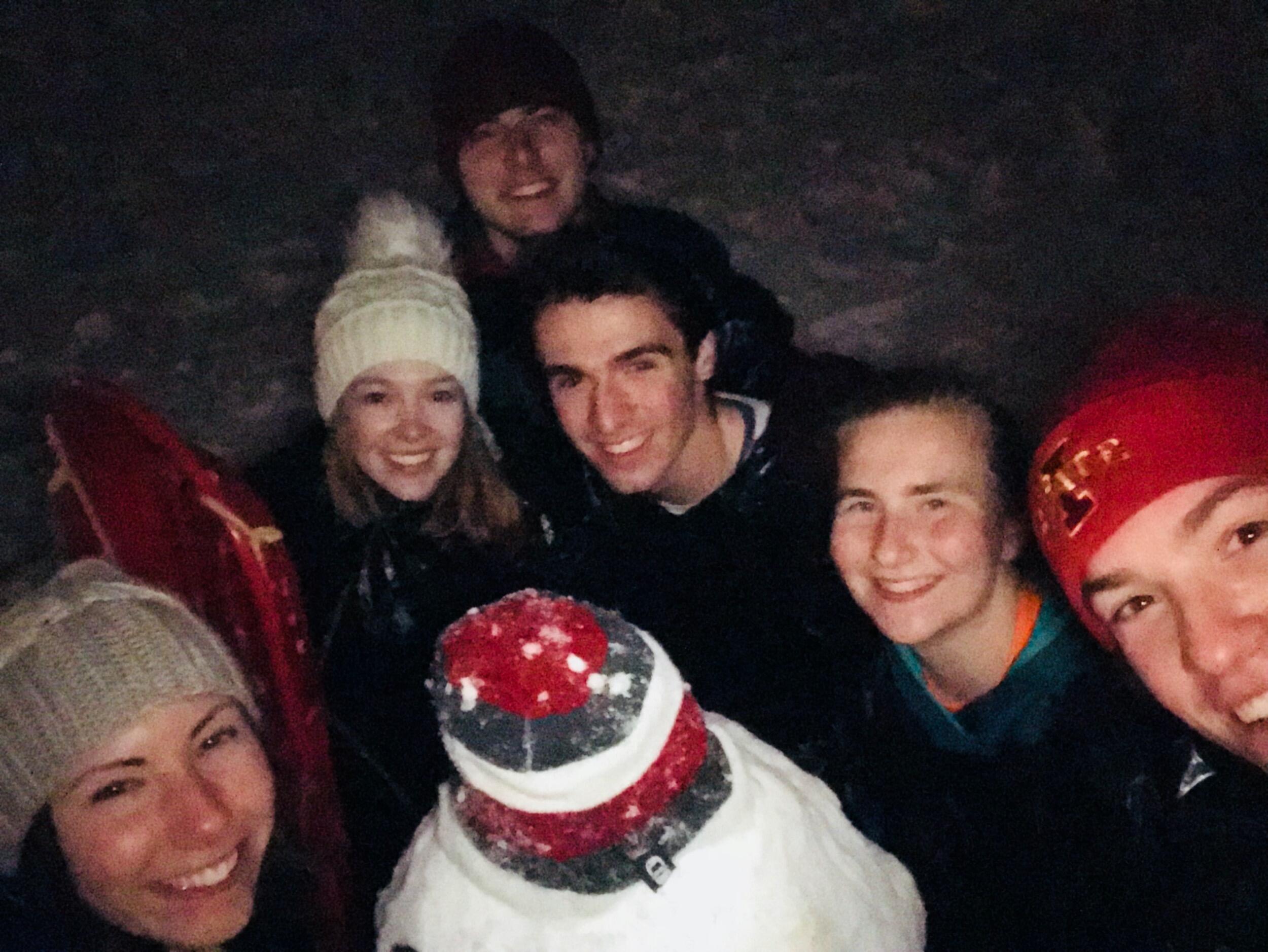 Building snowmen and friendship ;)