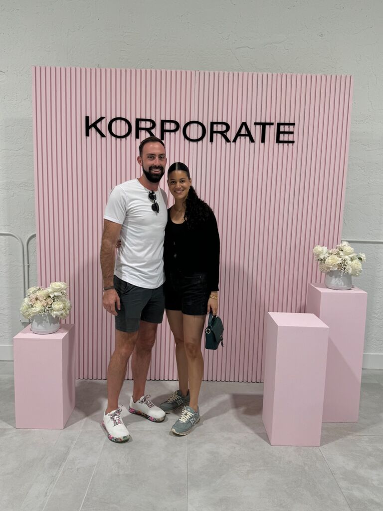 Our first photo together