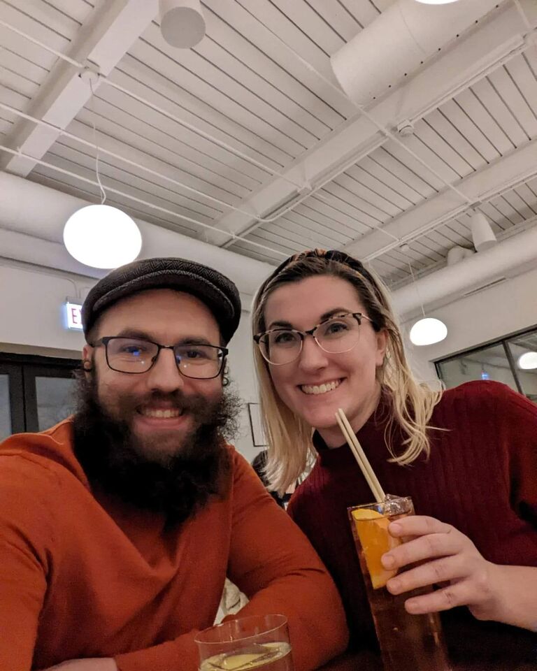 Koval Distillery has become the couple's go-to Valentine's Day spot. Give it a try if you're ever in Chicago! 