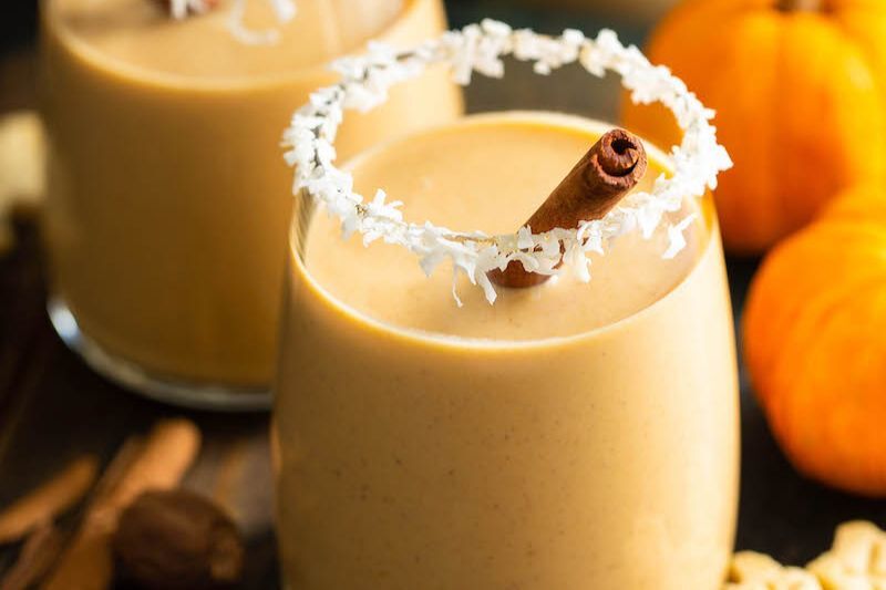 Christmas & Holiday Cocktail Recipes - pumpkin coquito