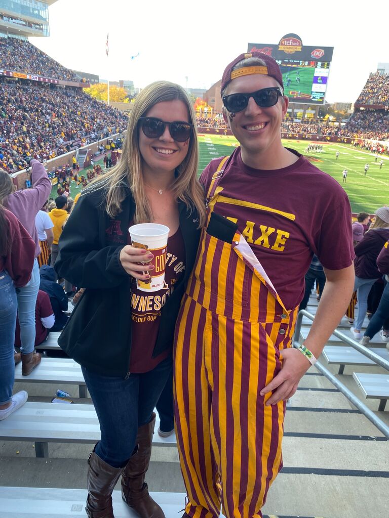 Our first picture together, and no better place to take it!
