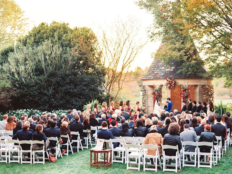 traditional wedding top table