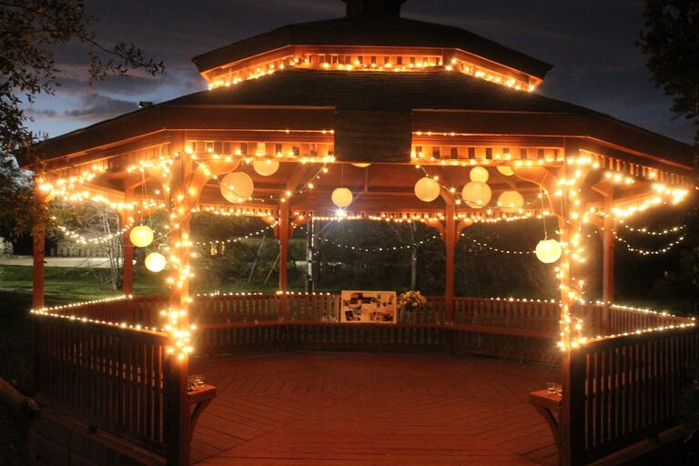 Alright, do you remember that gazebo from a couple of years ago? Well, this one was bigger and better and involved an engagement ring and a 'yes'.
