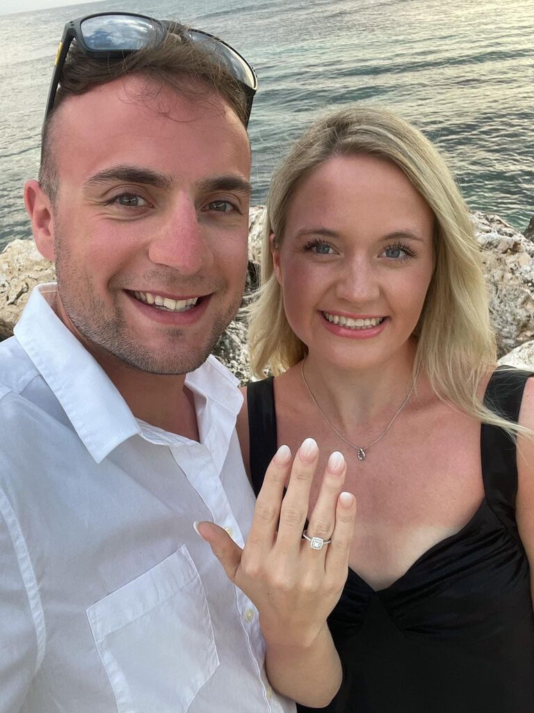 We got engaged while vacation in Montego Bay, Jamaica!!! We are so excited to experience this with our amazing friends & family in the same place he proposed. 
