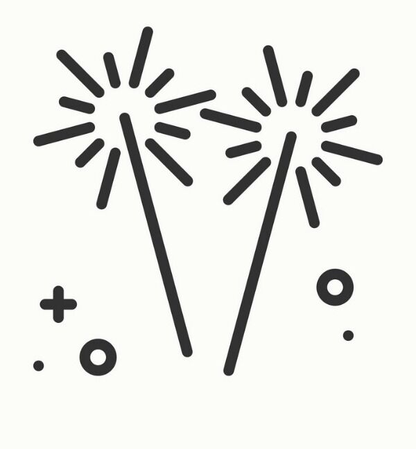 Farewell with sparklers (10:15 pm)