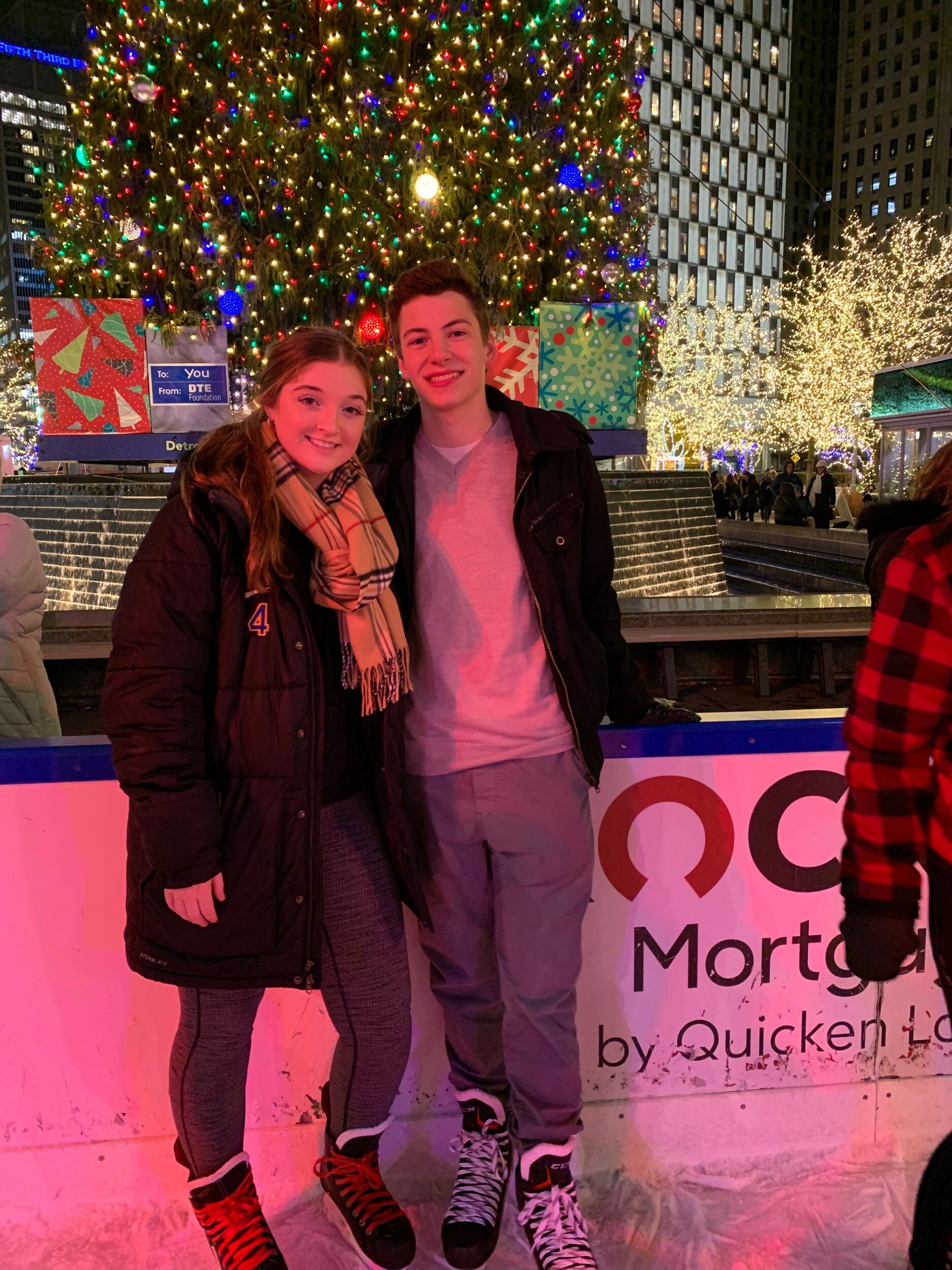 One of our favorite activities is going to Campus Martius to ice skate (if you can't already tell)