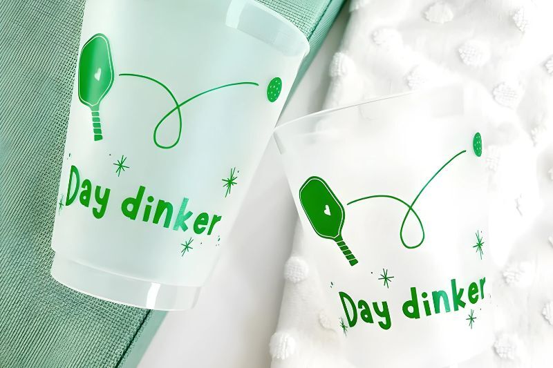 pickleball party ideas - custom cups