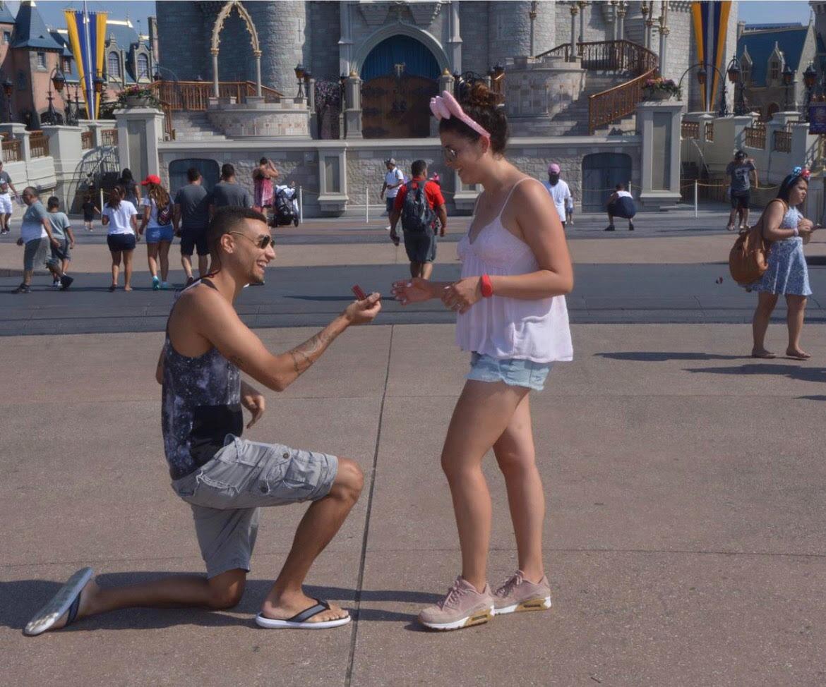 Steve popped the question in 2018 at Sara's favorite place, Disney World! 