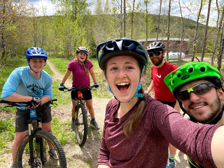 Mountain Biking on Abby's Birthday