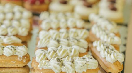 Save on The Bake Shop Eclairs Mini - 5 ct Order Online Delivery