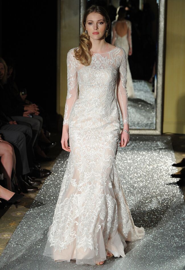 Oleg Cassini Wedding Dresses 2015 Showcases Detailed Floral Appliques