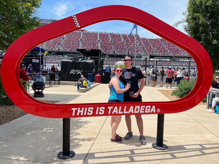 Tayla's first time at Talladega! Joe's 5th or 6th!
