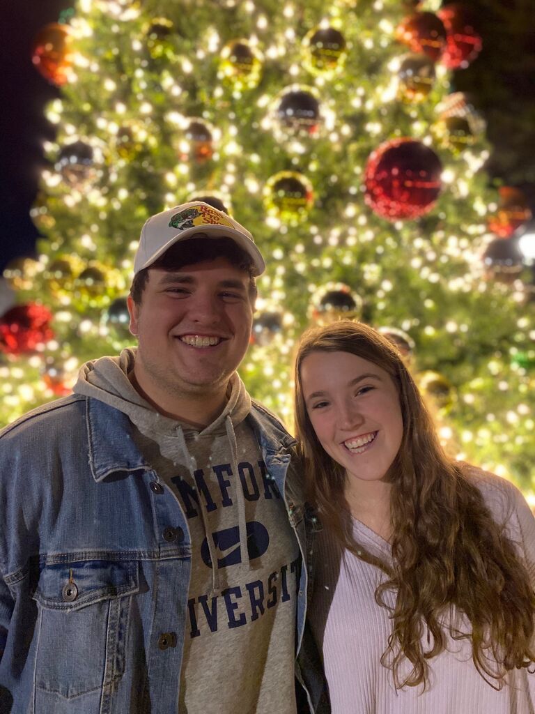 Our first time watching the lighting of the tree. 