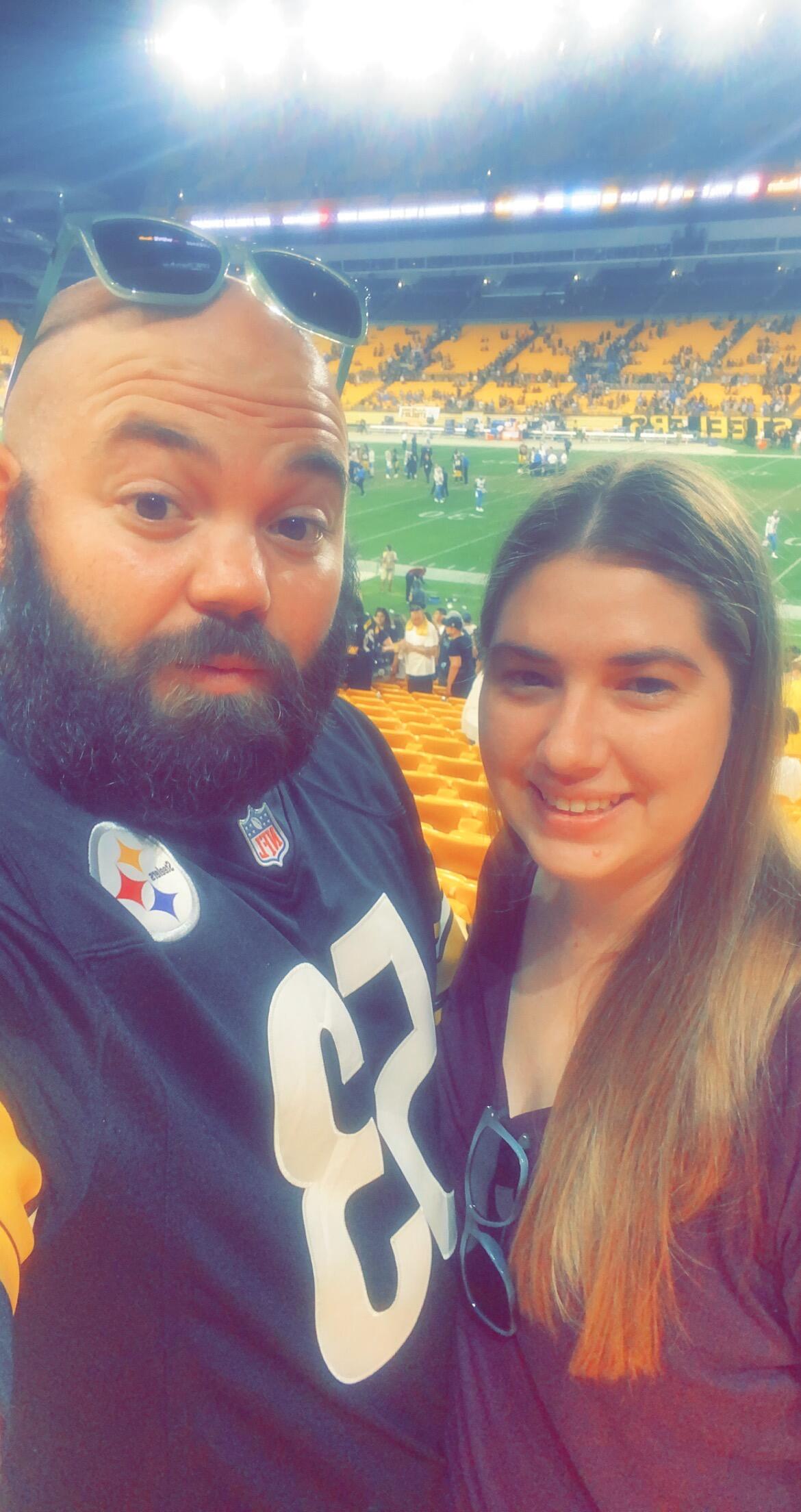 First football game.