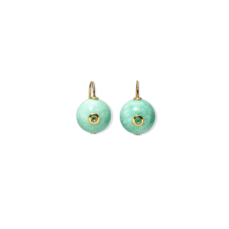 amazonite gemstone earrings