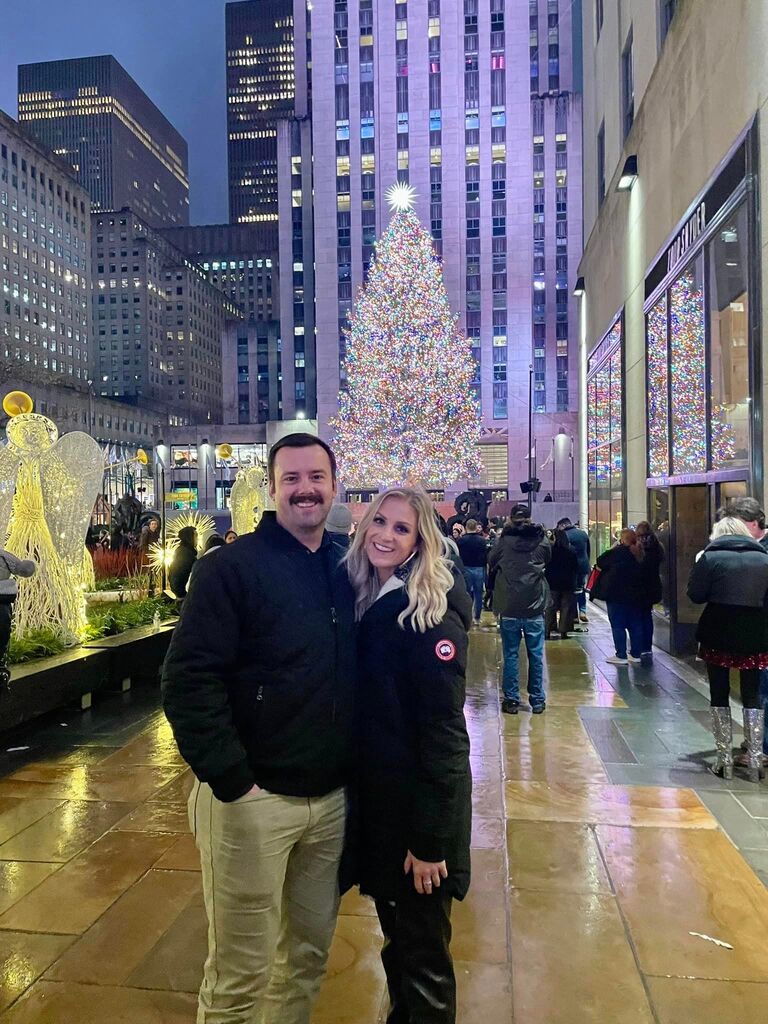 Trip to New York City during Christmas time where we saw the Rockettes in Radio City Music Hall!