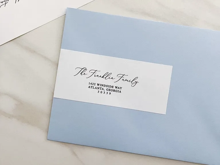 Guest Address Labels for Invitation Envelopes | White Labels Printed with  Your Guest Addresses | Personalised Address Stickers for Envelopes