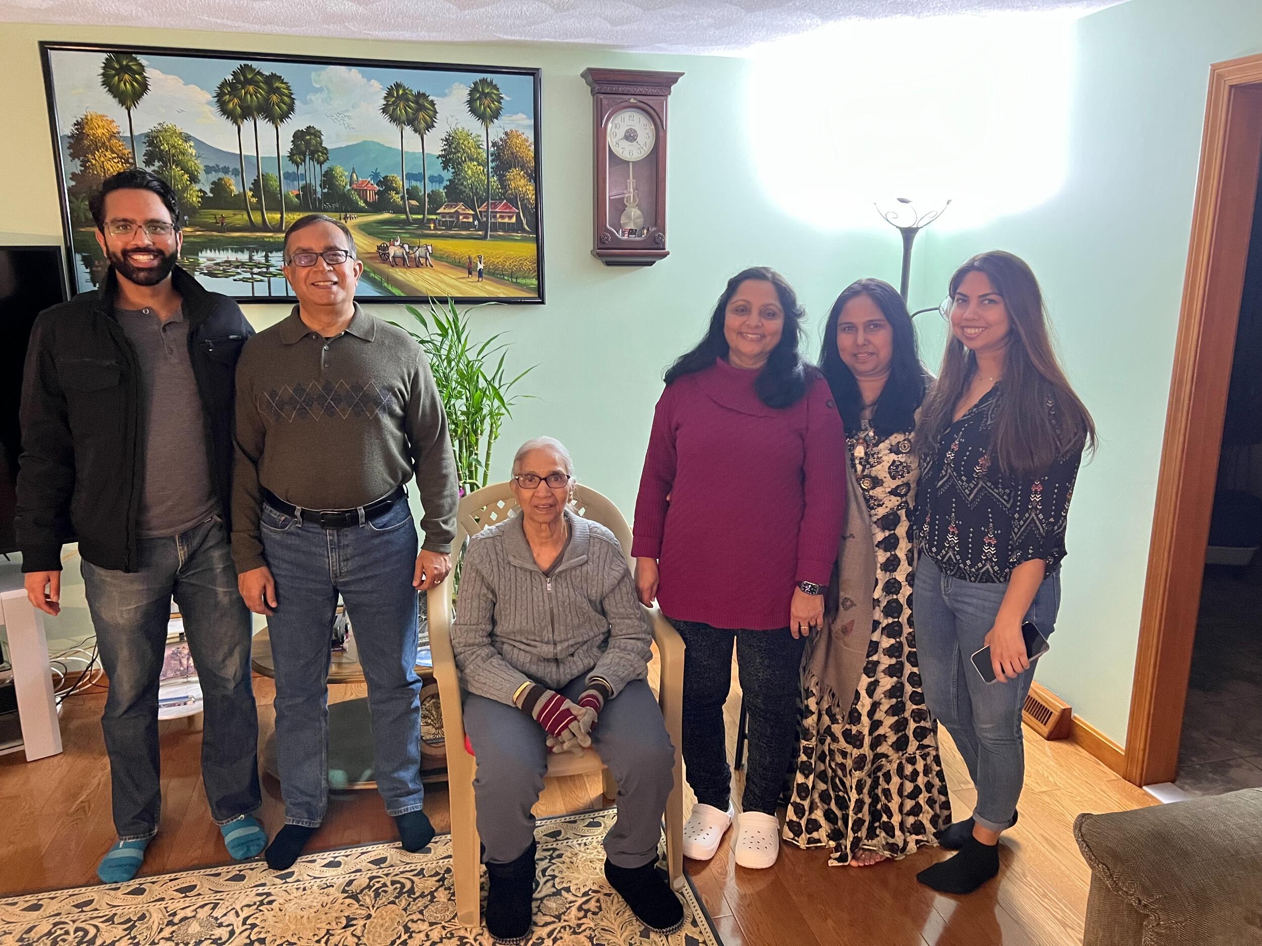 Meeting the families! He met her family. She met his. Lots of chai, dhokla, and stories & laughter shared.