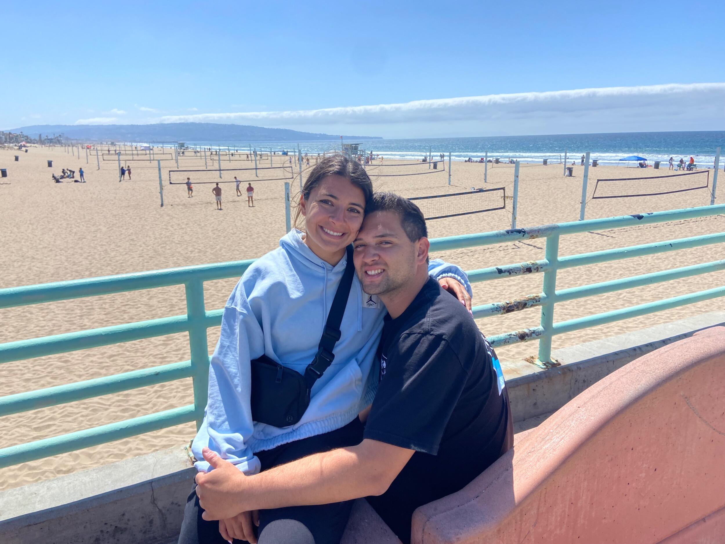 The couple does long-distance for a year and a half while Kyle continues to work in LA, seeing each other as often as they can.