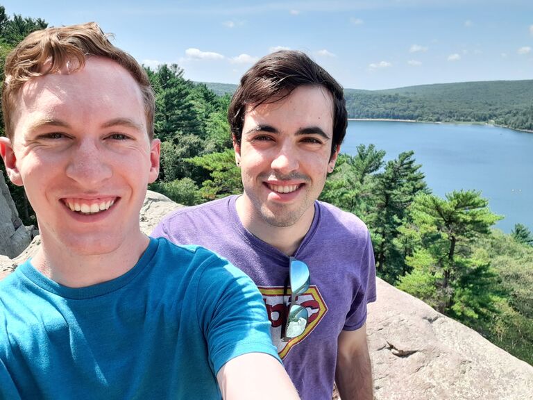 Hiking at Devil's Lake