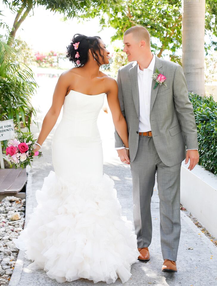 Destination Wedding Bride And Groom Attire