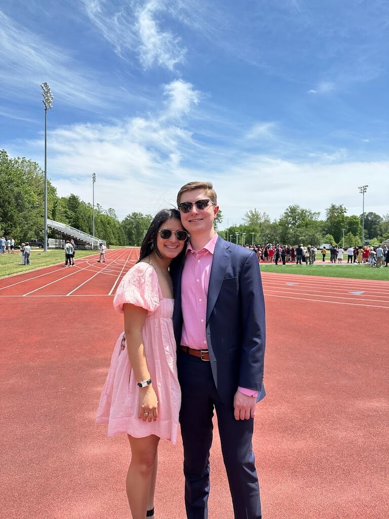 JT and Lucy at Marco's Graduation in Terre Hautte, IN. 