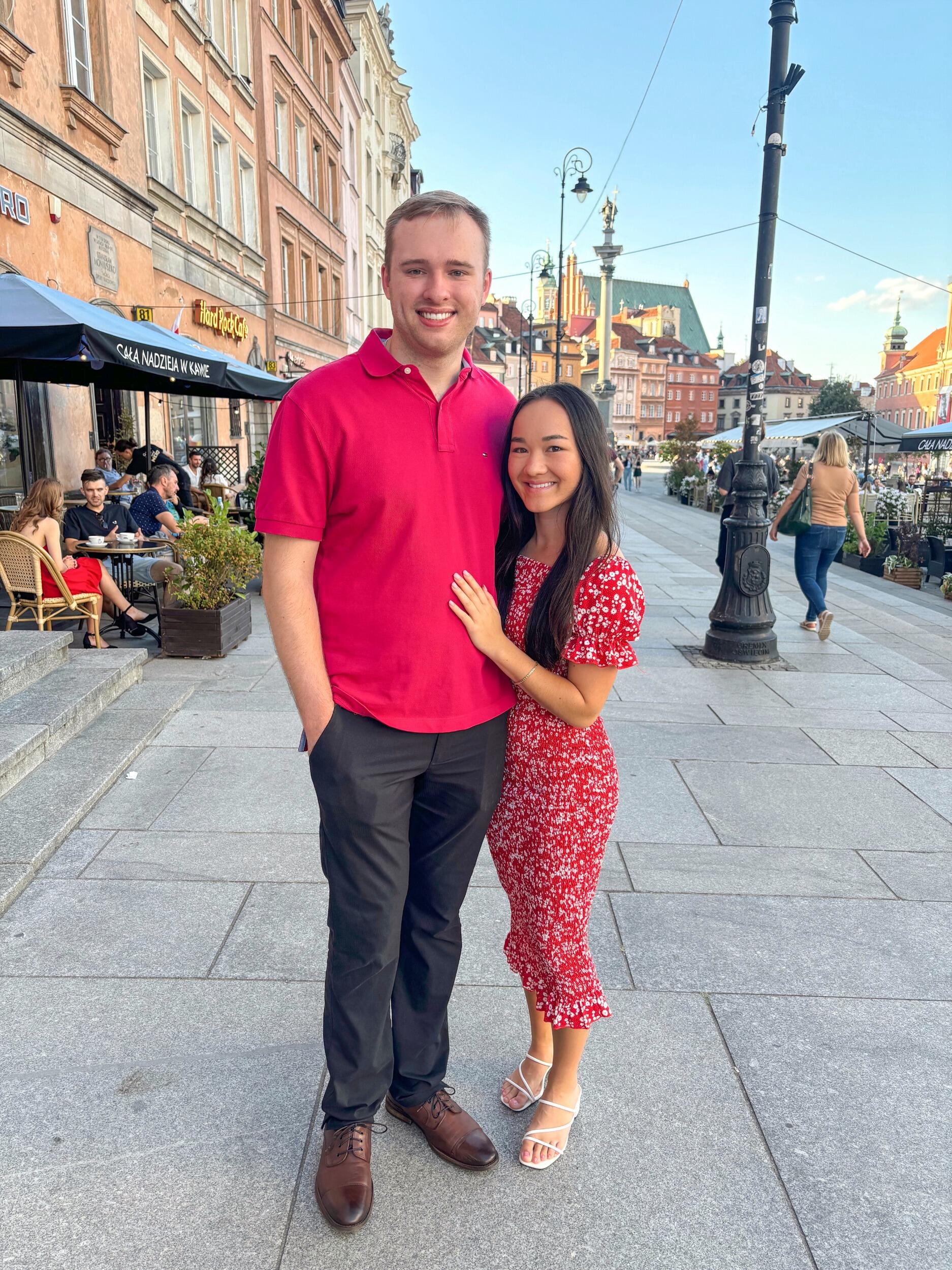 They traveled to Poland and had the chance to meet extended family on Matthew’s mom’s side. Growing up surrounded by different cultures brought Matthew and Danielle closer, especially knowing that both of their sets of grandparents live outside the United States.