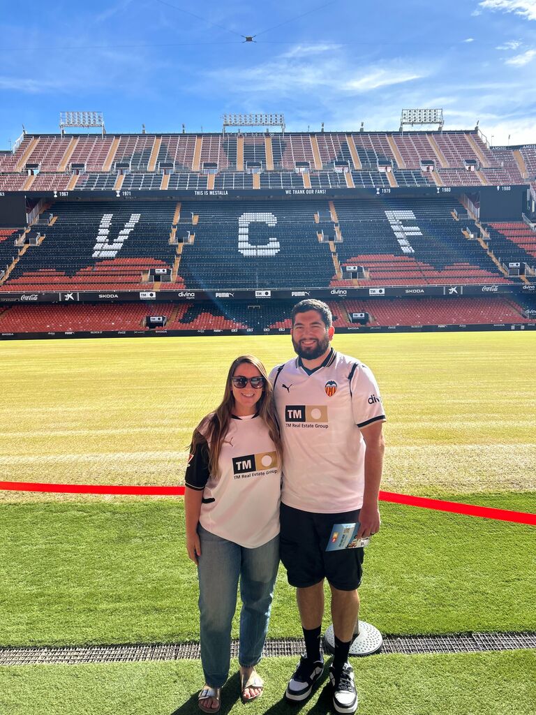 Inside Mestalla Stadium, where Valencia CF plays (Armando's favorite place)