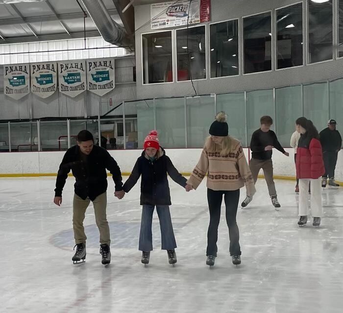 Ice skating with Elsa