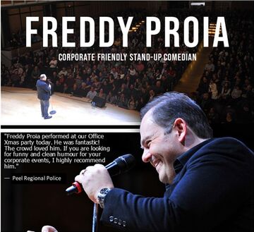 Freddy Proia: Corporate Friendly Stand-Up Comedian - Stand Up Comedian - Cambridge, ON - Hero Main