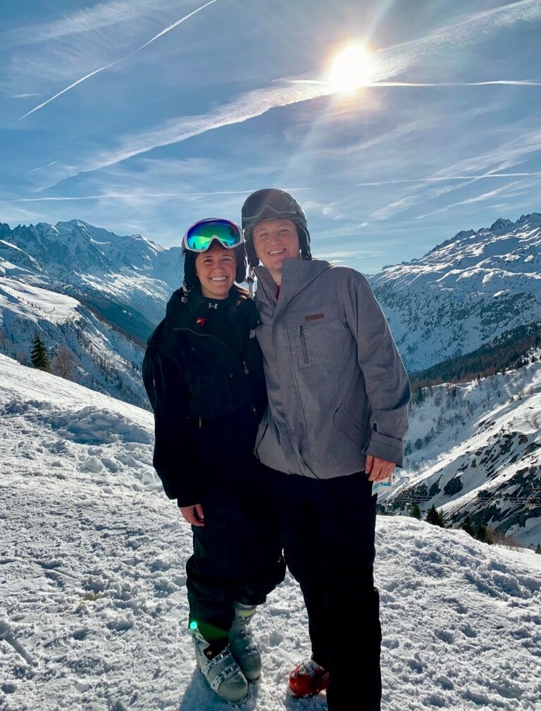 Chamonix, France - our first trip to Europe together
