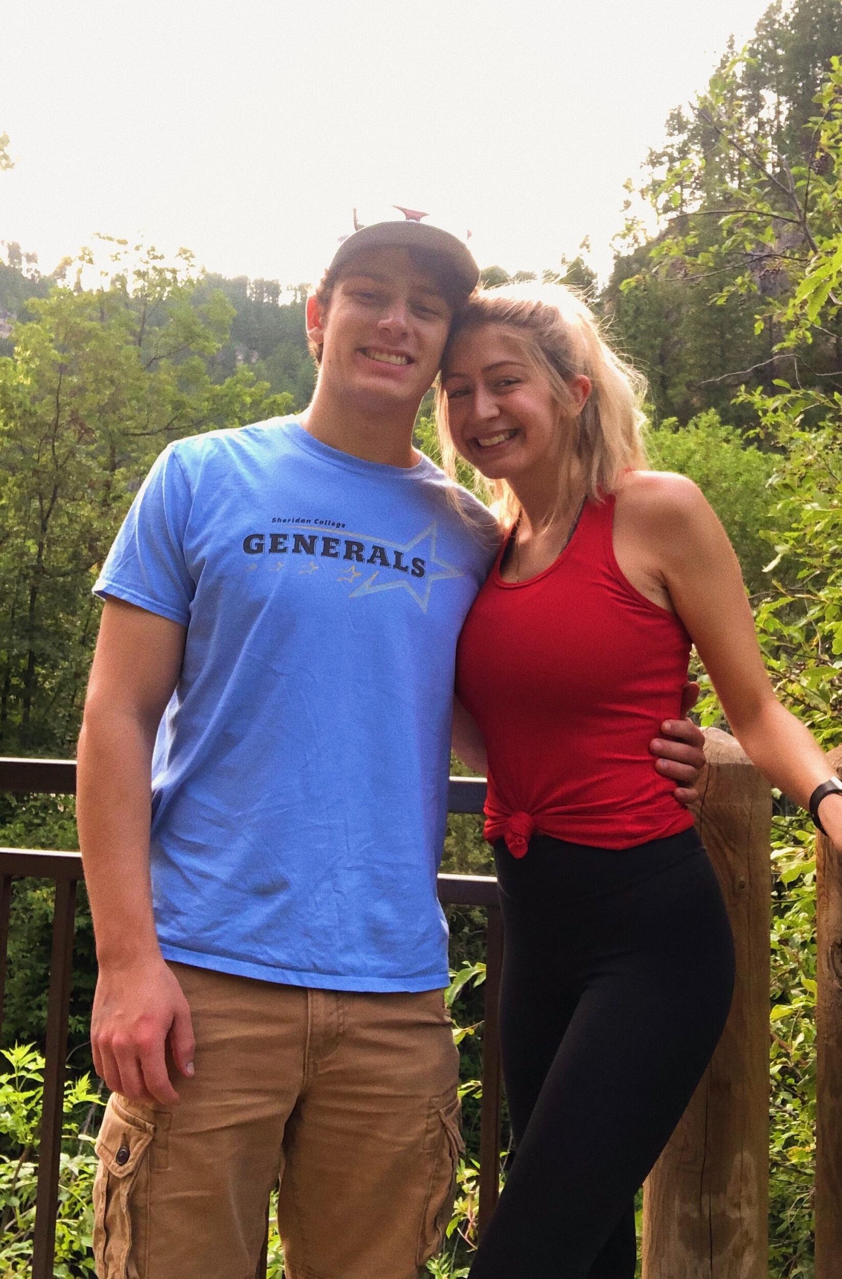 One of our first hikes together in Spearfish, SD.