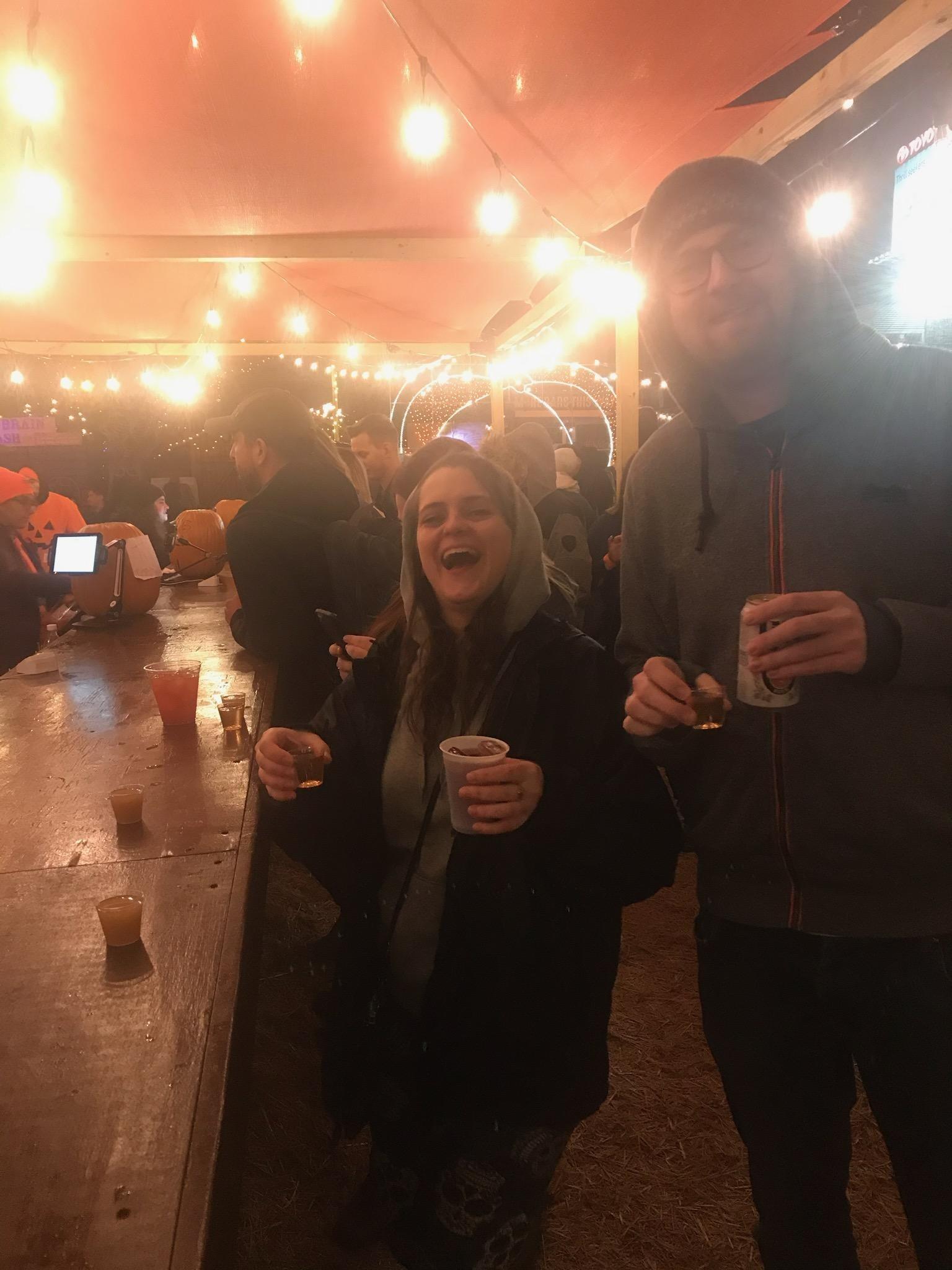 Halloween "pop-up" bar downtown. 