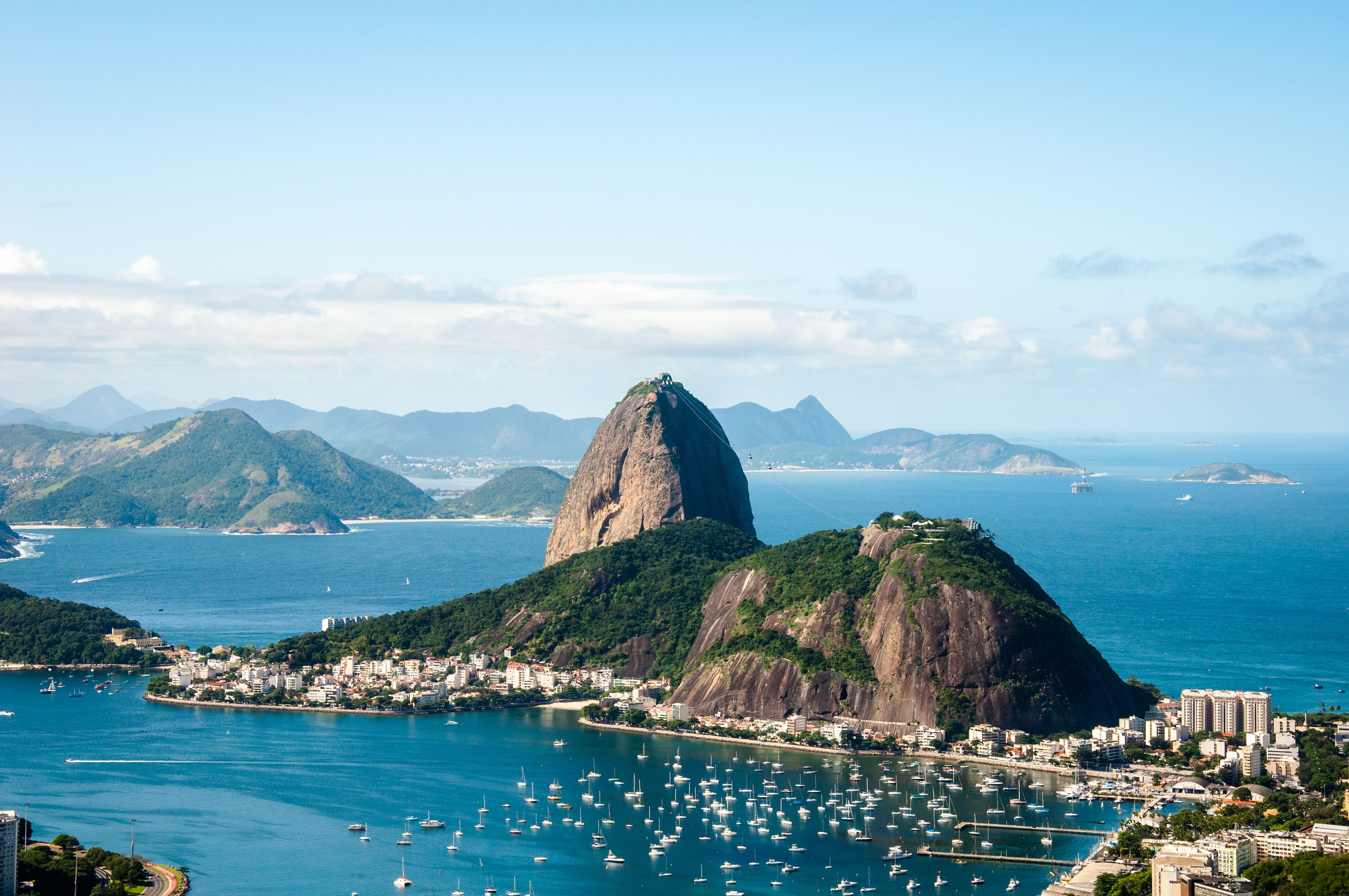 Stunning snapshot of the Rio de Janeiro coastline. 