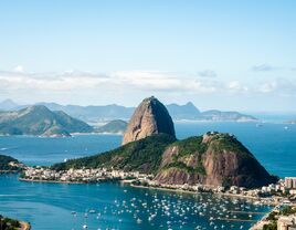 Stunning snapshot of the Rio de Janeiro coastline. 