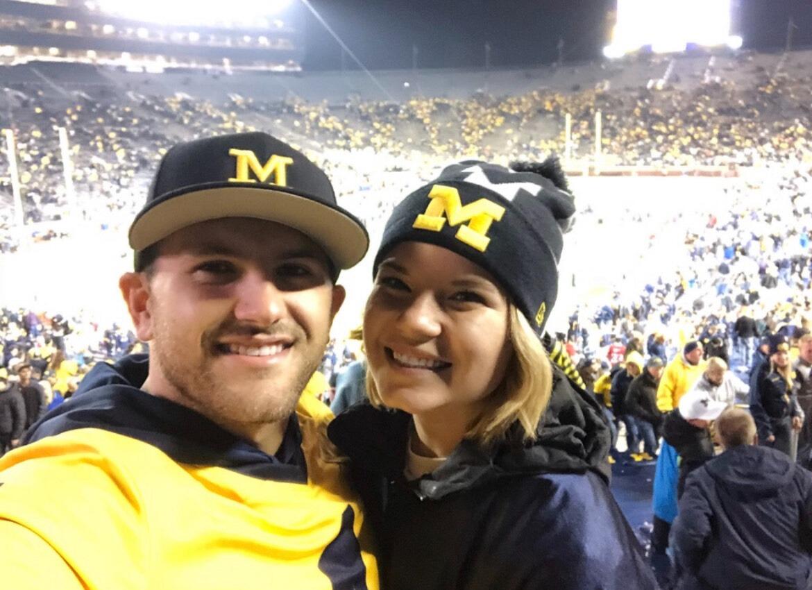 First time at the Big House together! (I love you, dad!) 