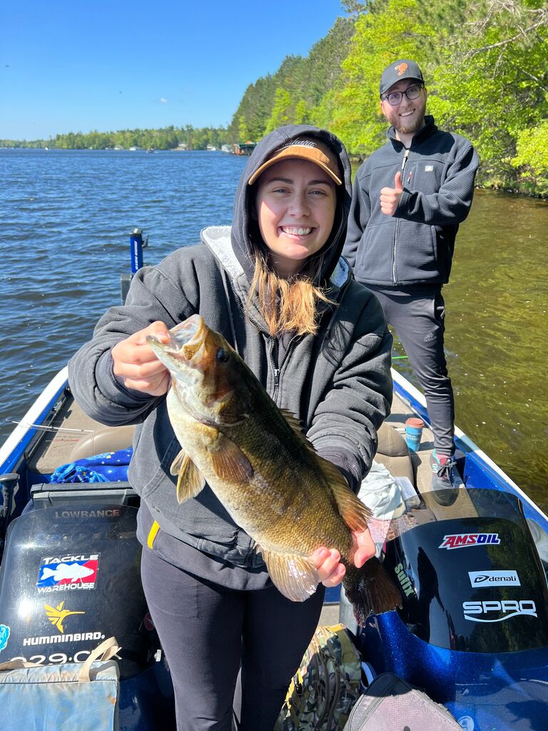 Lexi totally caught this fish!
Supportive Drew in the back!