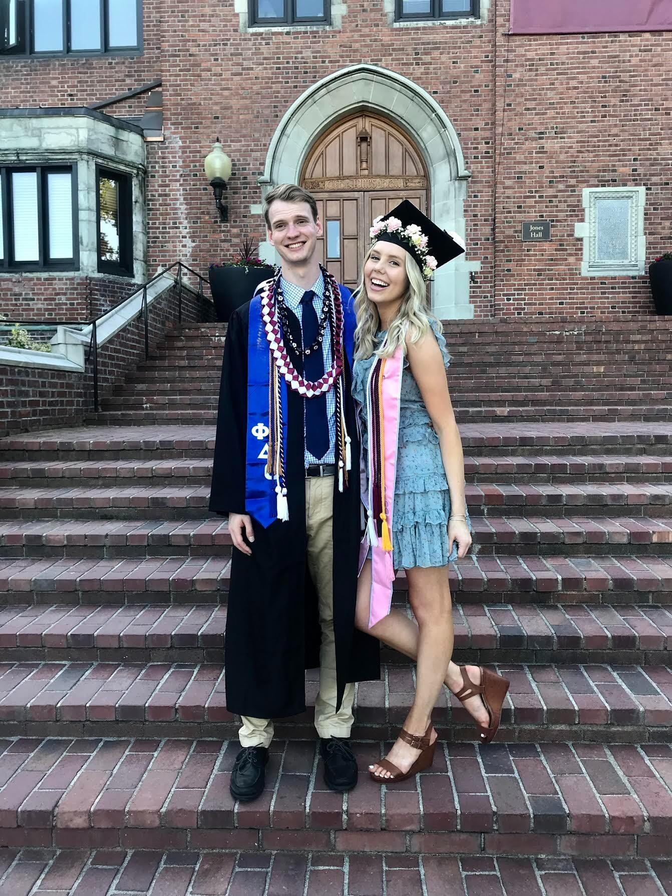 Graduation Day at University of Puget Sound! Cait graduated with a BA in Communications and Joe received a BS in Economics.