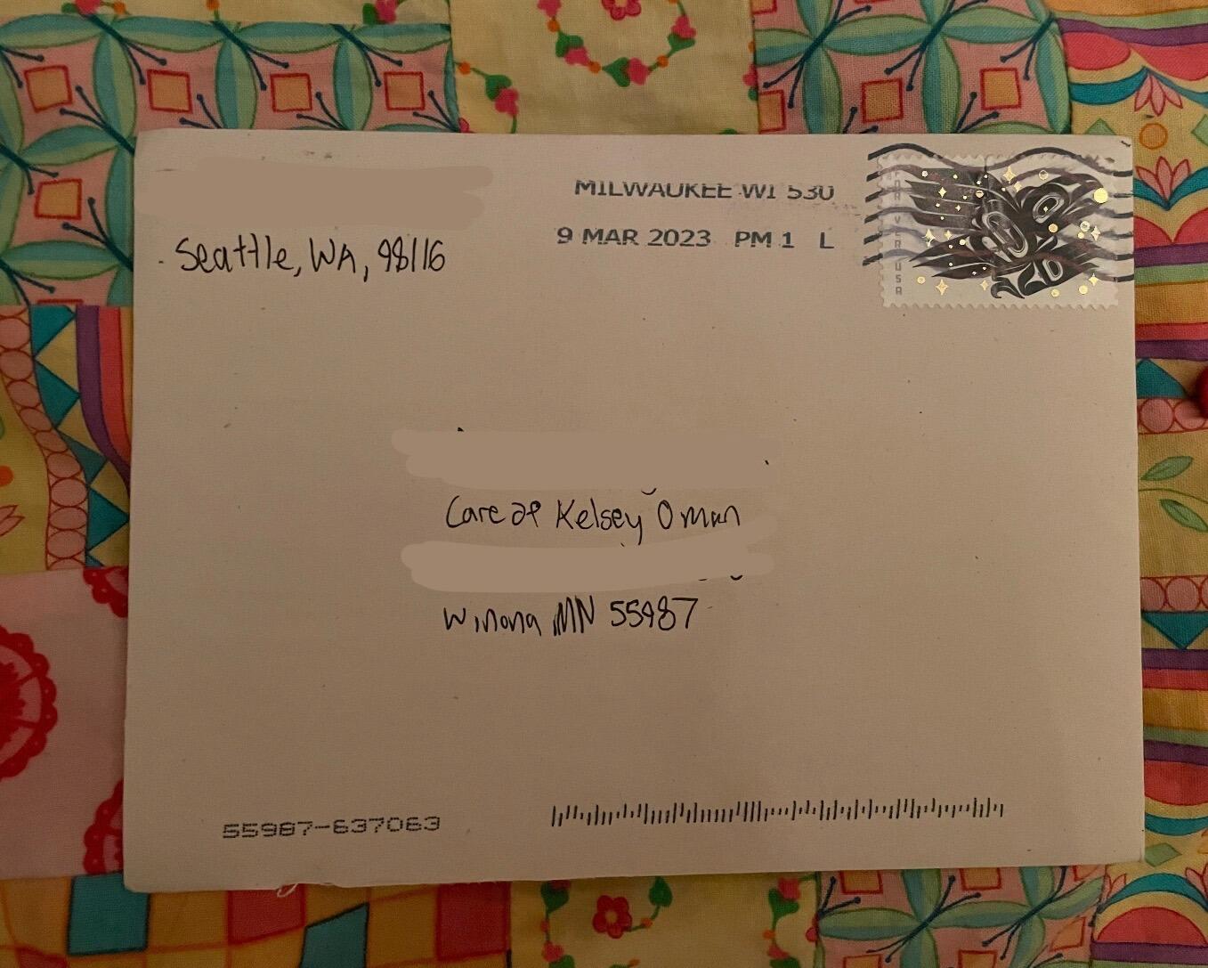 Fast forward a few weeks  -  a game of Wingspan had been played and phone numbers exchanged... Matt, however, had committed to a month of living in Seattle. The timing felt unfortunate to Kelsey until a letter arrived in the mail from Matt, telling her how much he had enjoyed getting to know her so far. Due credit must be given to Will and Rachel for their encouragement to send the letter and to Matt's mom, Kristy, for supplying him with the card!! An official date was to be a part of their future upon Matt's arrival back in Winona! 
