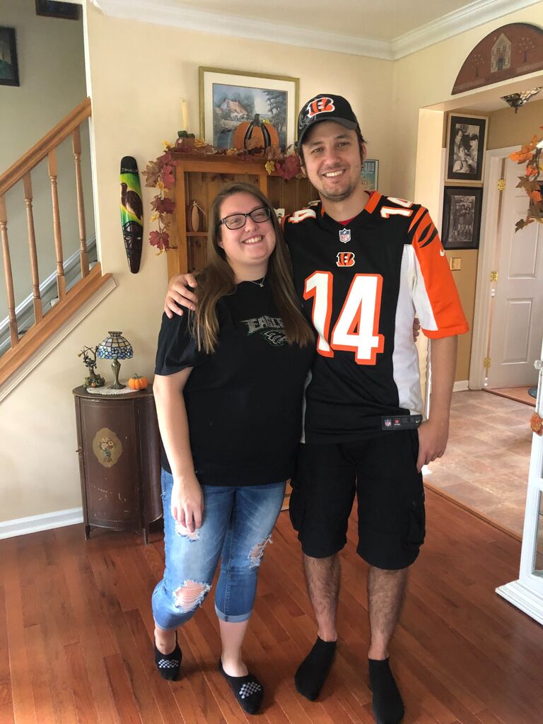 Watching the only time the Eagles and Bengals have played together