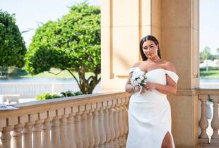 bridesmaid dresses naples fl reformation bridesmaids dresses in mixed something blue hues, floral  patterns, and silhouettes were a mis-match made in heaven with Erin's lace  @lazarobridal gown.     Planning + design: @sbsweddings Photography:  @