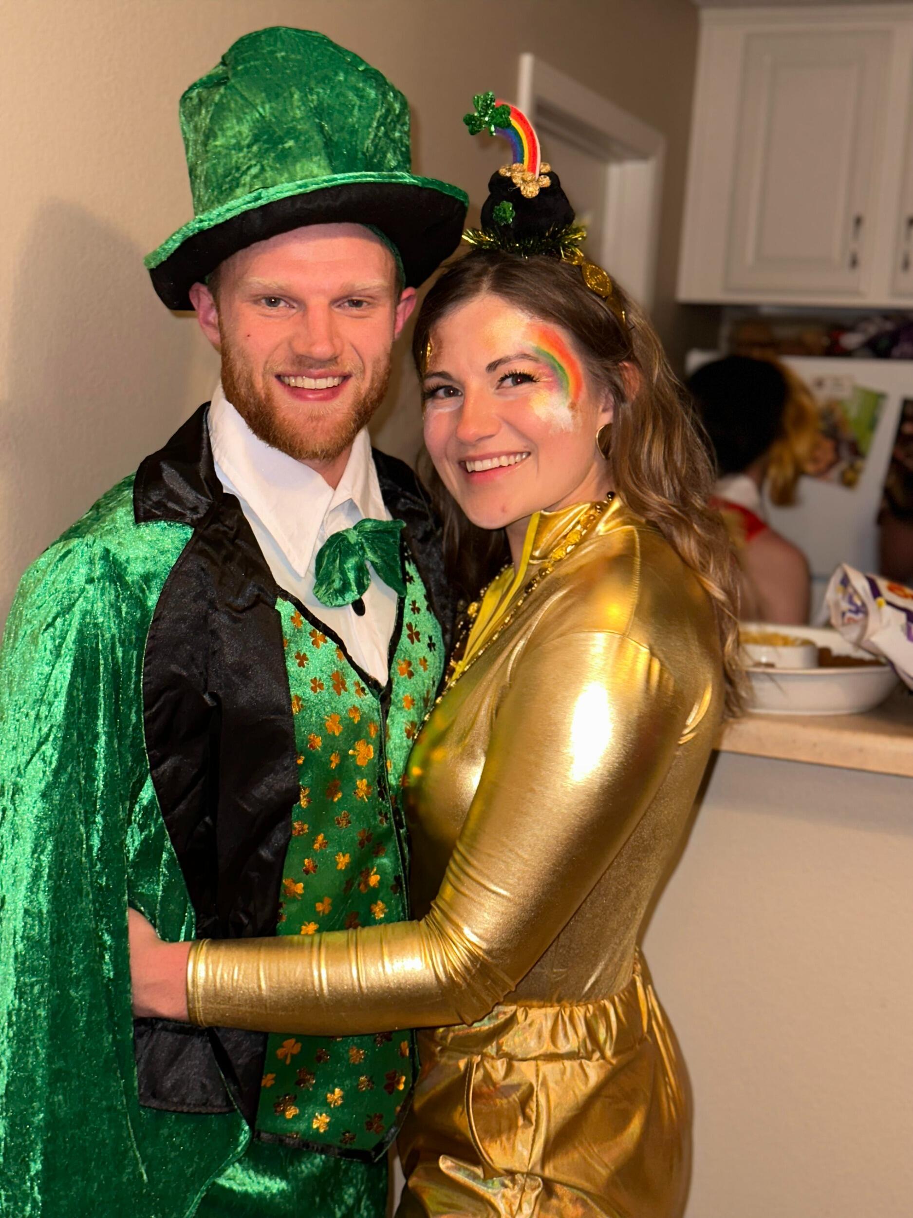 Enjoying Halloween with friends. 